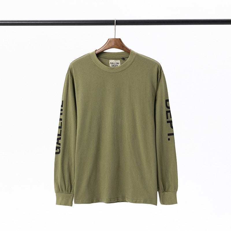 Gallery Dept T Shitrs Vintage Los Angeles Printed round Neck Long Sleeve T-shirt for Men