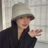 Vintage Check Bucket Hat Bucket Hat Sun Shade