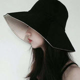 Women Bucket Hat Bucket Hat Sun Protection Double-Sided