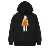 Squid Game Costume round Six Wooden Printed Pullover Hoodie