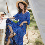 Coachella Music Festival Outfits High Waist Loose Wide Hem Long Dress Dress for Women