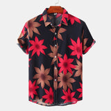 Camp Collar Shirt Floral Short Sleeve Printed Shirt