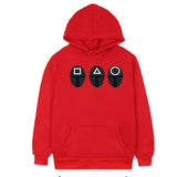 Squid Game Costume Pattern Print Hooded Couple Sweater