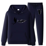 Vlone Hoodie & Pants 2 Piece Set Hooded Suits Men'S Casual