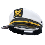 Captains Hat White Embroidery Navy Hat a Sailor's Cap