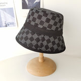 Vintage Check Bucket Hat Plaid Bucket Hat Sun Hat