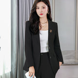 Interview Suit Women's Suit Female Spring and Autumn Two Piece Set
