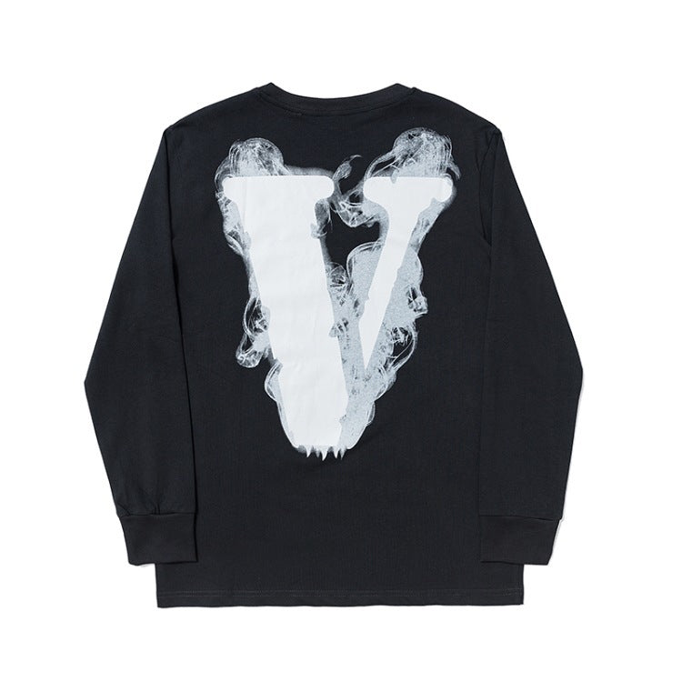 Vlone Sweatshirt Angel Misty Wings Big V Men And Women Loose Long Sleeve