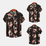 Camp Collar Shirt Floral Short Sleeve Shirt