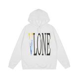 Vlone Hoodie Men'S Letter Large V Printed Hat Hooded Sweater Lining