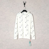 off White Hoodie Autumn and Winter Printed Hoodie Sweater Loose Men's and Women's Coat