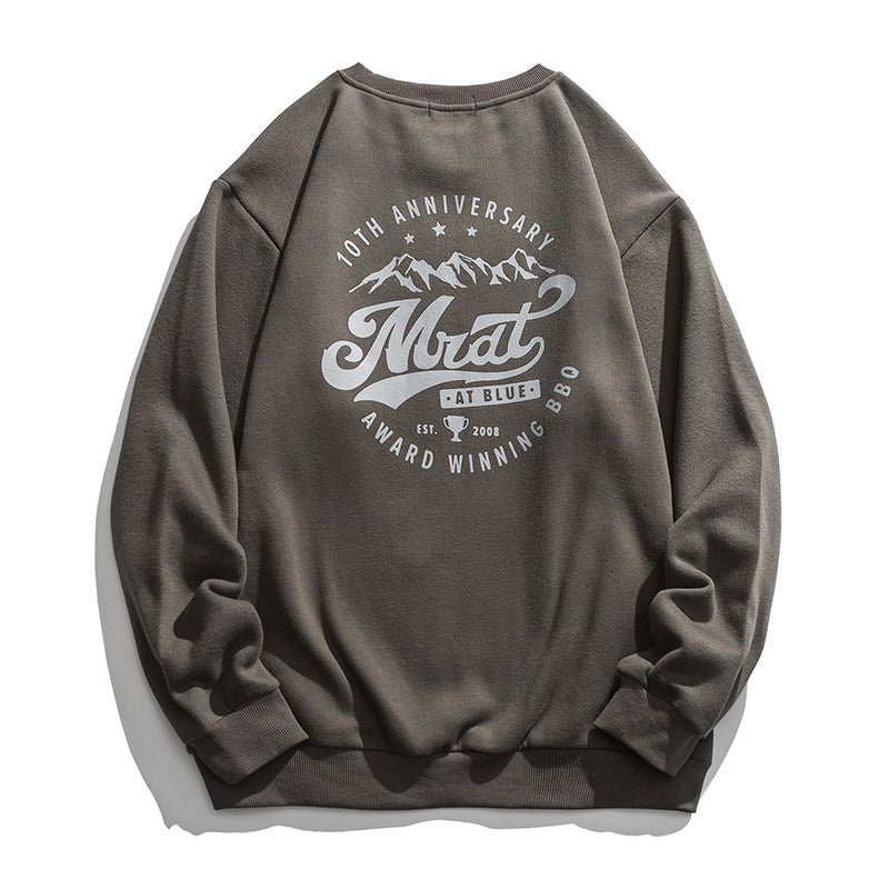 Crew Neck Sweatshirts for Men Men's Printed Crew Neck Sweatshirt Men's Casual Top