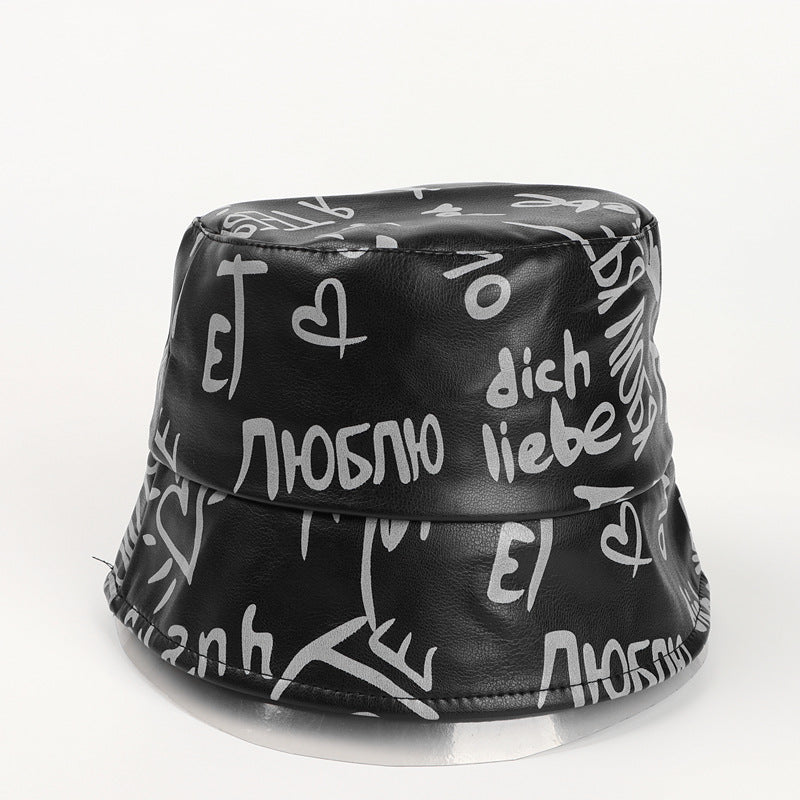 Bucket Hat Fishing Cap Cotton Print Fisherman Hat Printing Bucket Hat Men and Women Fashion Hip Hop