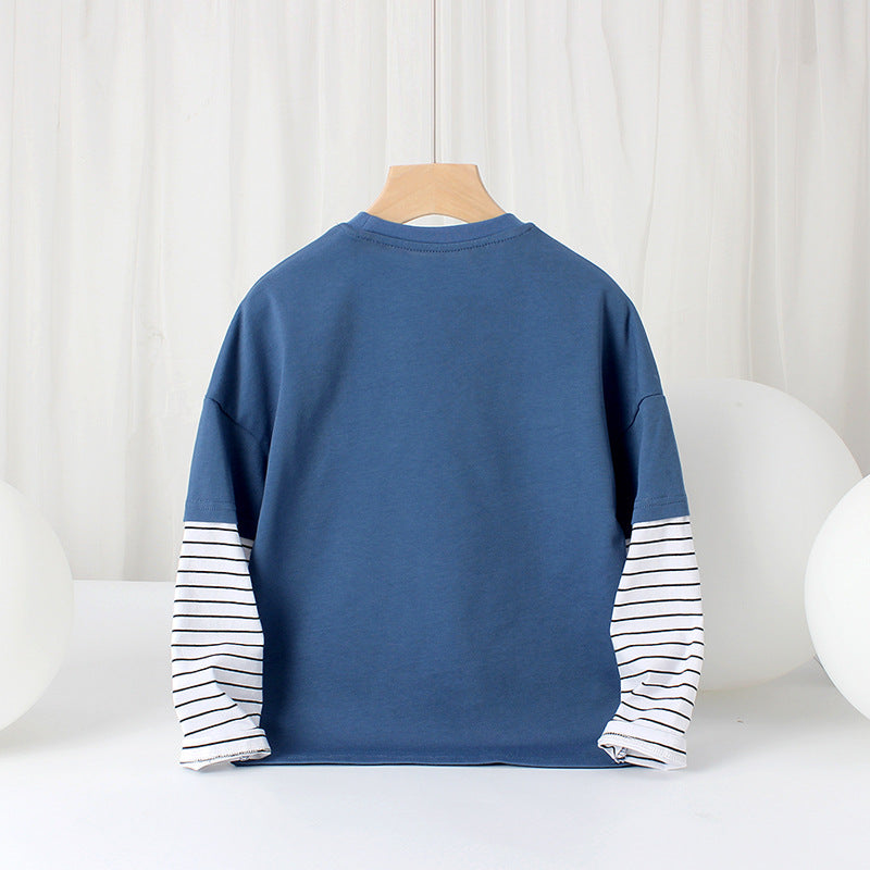 Children Long Sleeve Shirts Children's Clothing Spring and Autumn Long Sleeve Boys' T-shirt