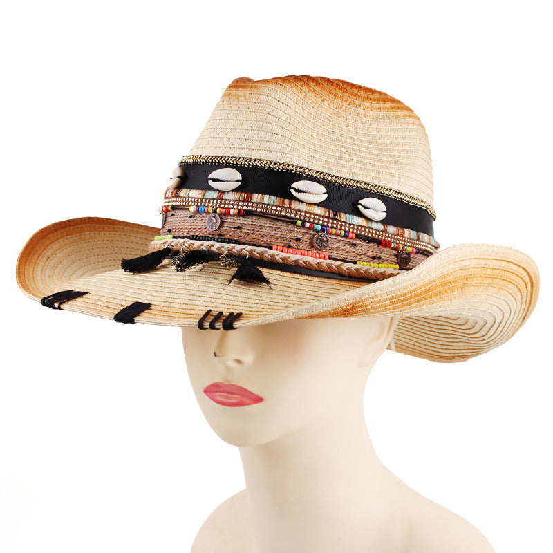 Beth Dutton Hat Denim Straw Hat Outdoor Sun Hat