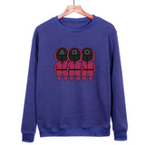 Squid Game Costume round Six Cartoon Print round-Neck Pullover