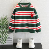 Toddler Boys Sweater Boys Spring and Autumn Suit Casual Two-Piece Suit