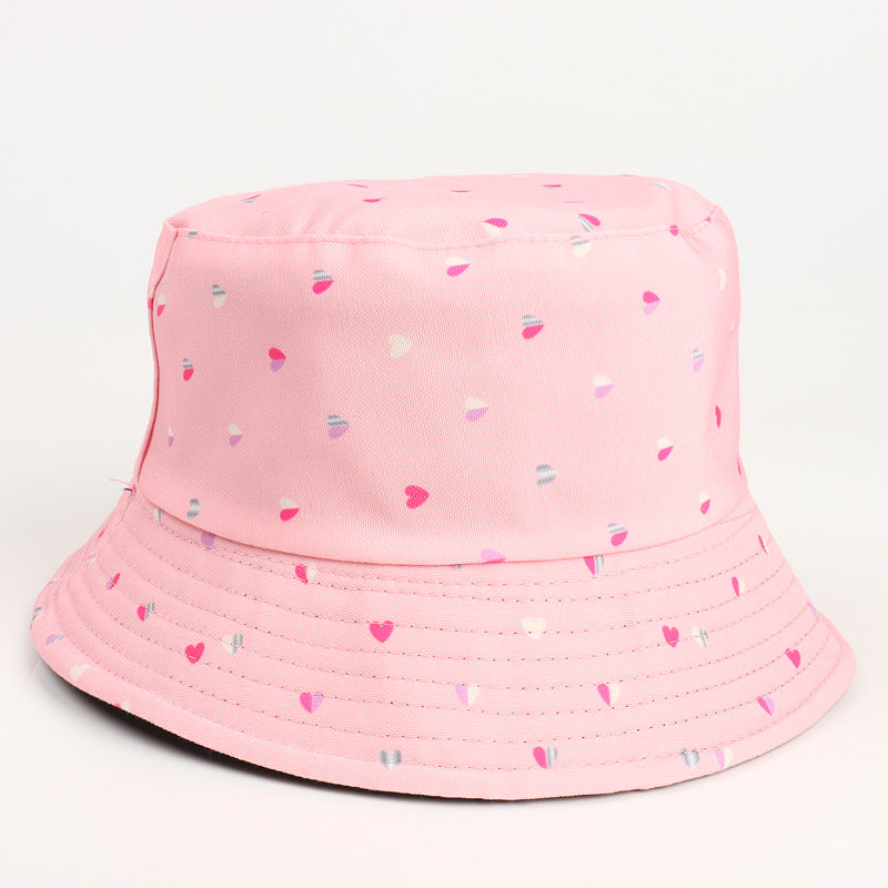 Bucket Hat Fishing Cap Cotton Print Fisherman Hat Cartoon Animation Pattern Outdoor Sun Hat for Men and Women