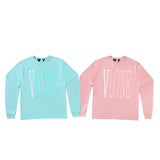 Vlone Sweatshirt Spring And Autumn V Printed Long Sleeve Men'S Women'S Pullover