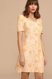 Coachella Music Festival Outfits Spring/Summer Pastoral Style V-neck Floral Bowknot