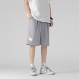 Men White Shorts Men's Summer Straight Loose Casual Pants Sports Pants