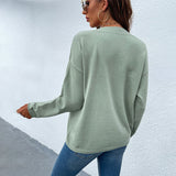 Women Pullover Knit Sweater Autumn and Winter Women's Pullover Sweater