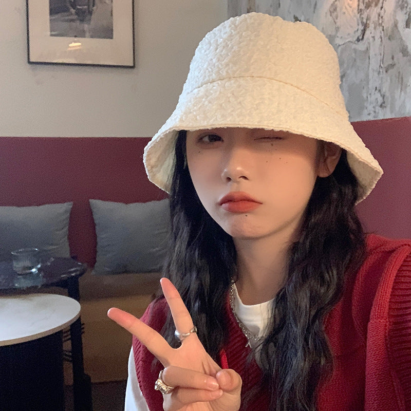 Women Bucket Hat Pleated Fisherman Sun-Proof Basin Hat