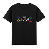 Squid Game Costume Short Sleeve T-shirt Top Men and Women