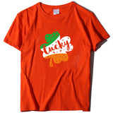 Valentine 'S Day T Shirt Large Size T-shirt Men 'S And Women 'S Short Sleeve Lucky Printed Summer
