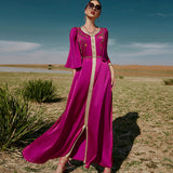 Taffeta Dress Satin Stitching Gold-Woven Rhinestone Dress