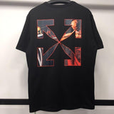 Off White T Shirt Ow Summer Arrow Print Loose Short Sleeve Cotton Tshirt Owt