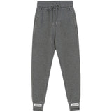 Grey Sweatpants Fleece-Lined Thickened Gray Sports Pants Female Autumn and Winter