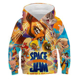 Children Hoodie Space Jam  Jordan Anime Personality Children's Sweater