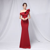Burgundy Dress Formal Evening Dress Fashion Dress