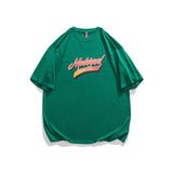 Men T Shitrs Color Letter Printing Loose