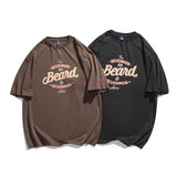 Men T Shitrs Letter Printed Round Neck