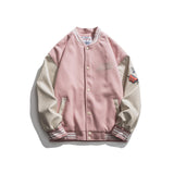 Valentine 'S Day Jacket Autumn Love Foam Baseball Jacket Men 'S Loose