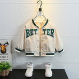 Toddler Boys Jackets Boys' Coat Spring and Autumn Baseball Uniform