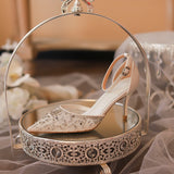 Low Heel Wedding Shoes Bridal Shoes White Wedding Shoes Women's High Heels
