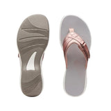 Women Open Toe Sandals Flats Summer Casual Flat Flip Toe Flip-Flops