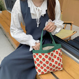 Strawberry Bags Strawberry Canvas Lunch Bag