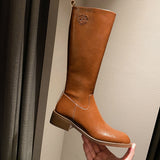 Beth Dutton Shoes High Leg Boot Women's White Boots Women's Knight Boots High Pure Leather