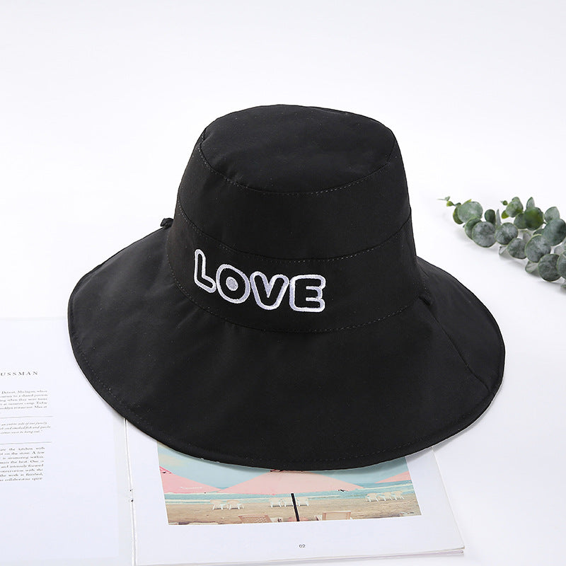 Women Bucket Hat Bucket Hat Sun Shade Embroidery