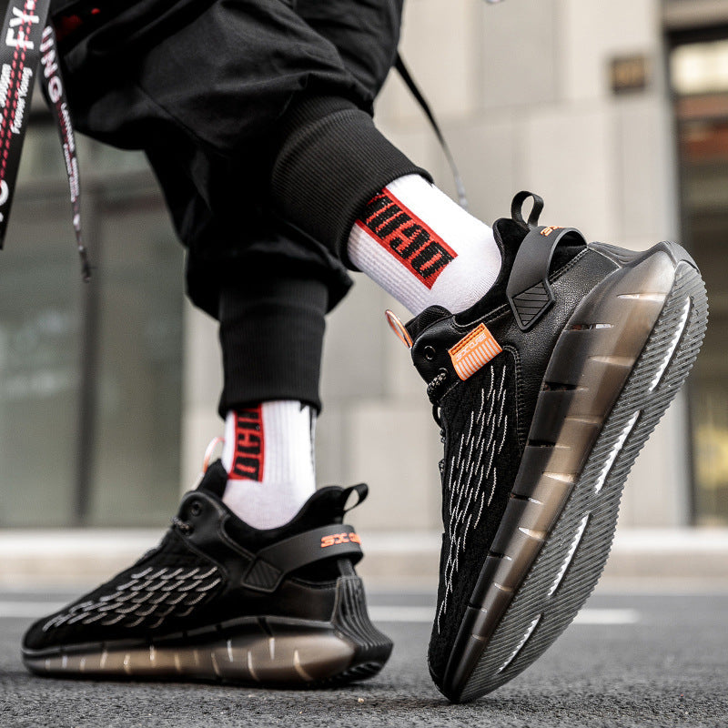 Men Sneakers Men Walking Shoes For Jogging Breathable Lightweight Shoes Flying Woven Shoes Breathable Running Shoes