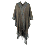 Women Cardigan Knit Sweater Autumn and Winter Women's Striped Sweater