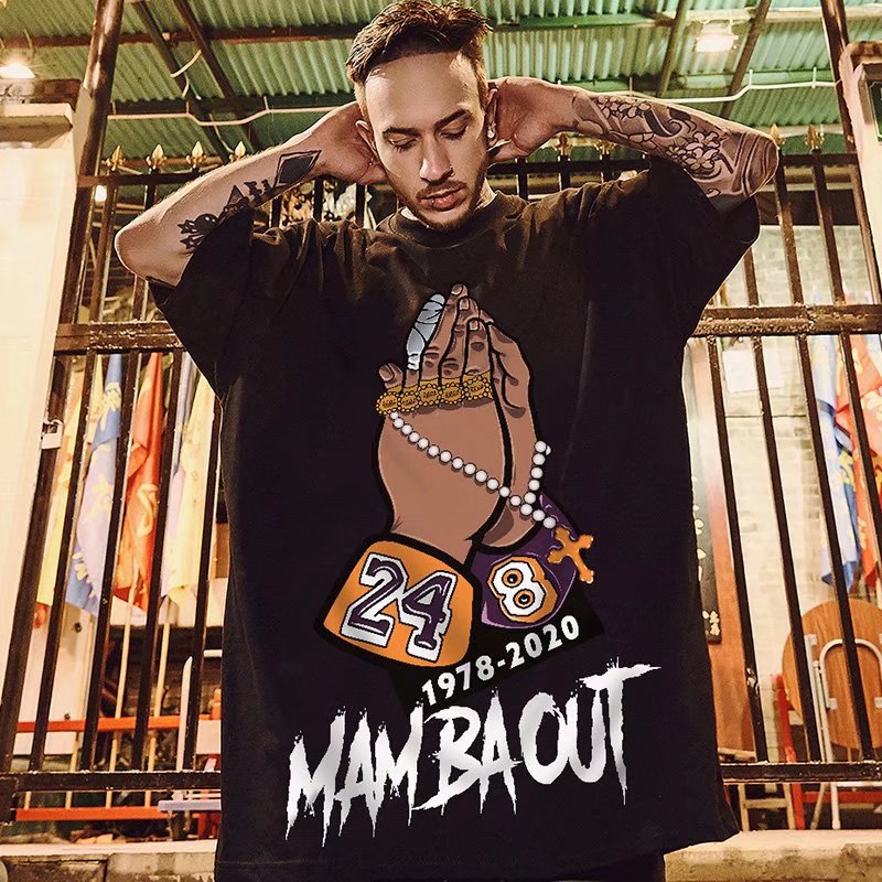 Men T-Shirts Printed Loose Half Sleeve