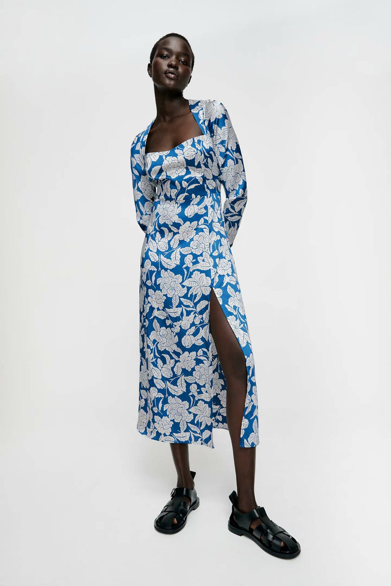 Kendall Jenner Wedding Guest Dress Women's Printed
