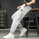 Grey Sweatpants Sweatpants Men's Sports Trousers Spring and Autumn Solid Color Ankle Banded Pants