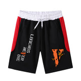Vlone Shorts Printed Shorts Men'S Summer Cotton Casual Beach Pants