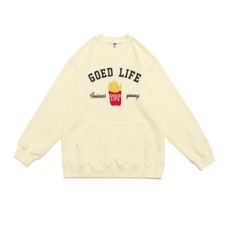 Crew Neck Sweatshirts for Men Men's round Neck Sweater Men's and Women's Loose Leisure Pullover